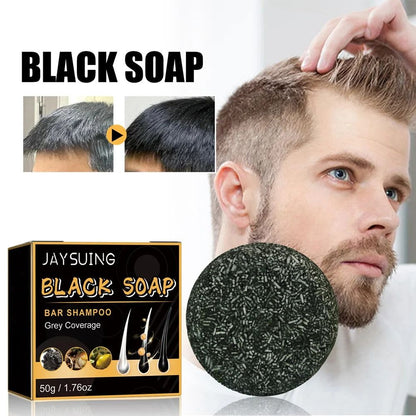 Polygonum Multiflorum Hair Darkening Shampoo Bar Natural Black Hair Repair And Nourishing Soap 1