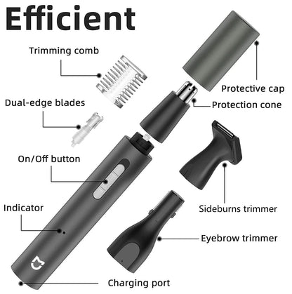 3in1 Electric Nose Ear And Eyebrow Hair Trimmer For Men 4
