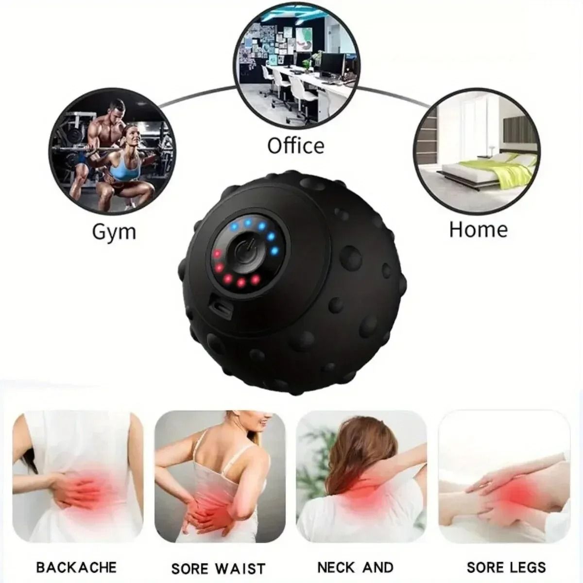 Electric Vibration Massage Ball For Foot Body And Fitness Recovery 6