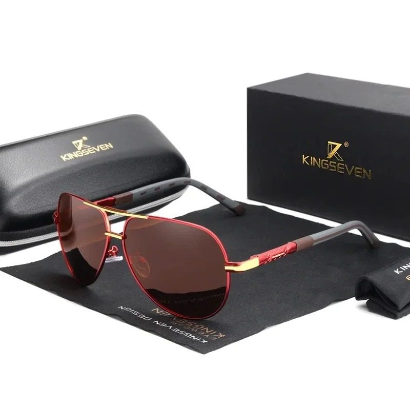 Luxury Retro Aluminum Frame Sunglasses 1