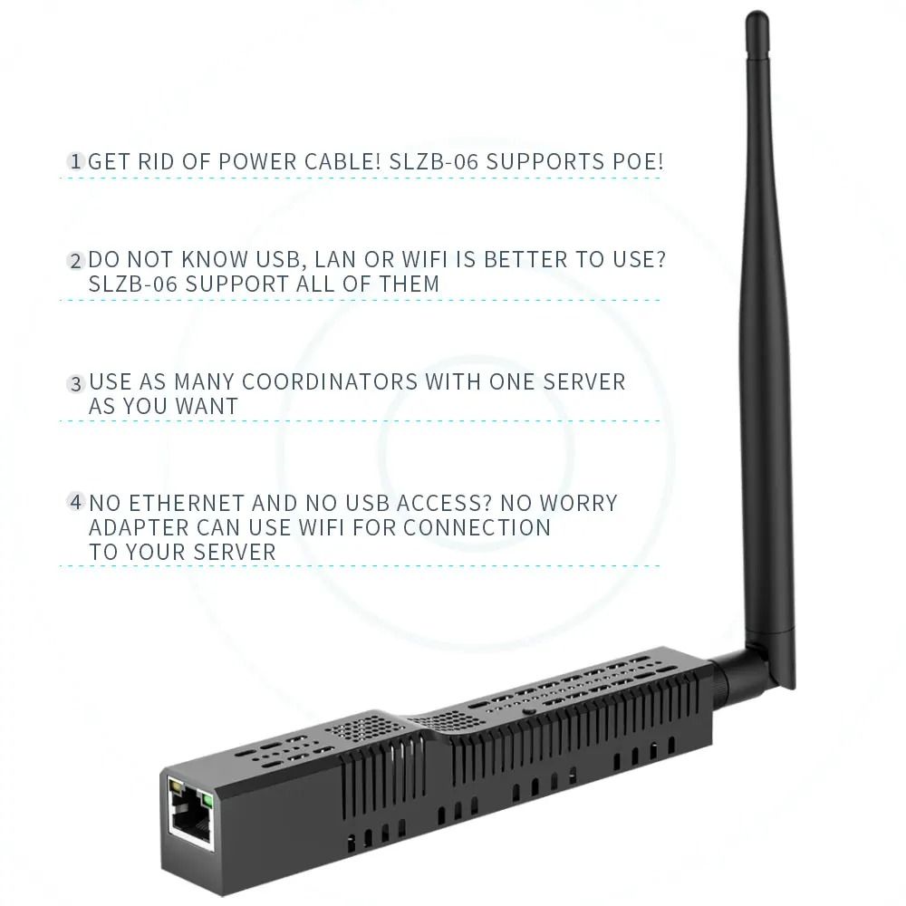 Smart Zigbee 30 Adapter With Ethernet WiFi USB And PoE 2