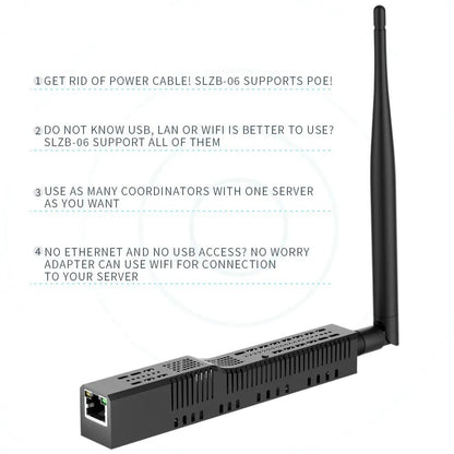 Smart Zigbee 30 Adapter With Ethernet WiFi USB And PoE 2