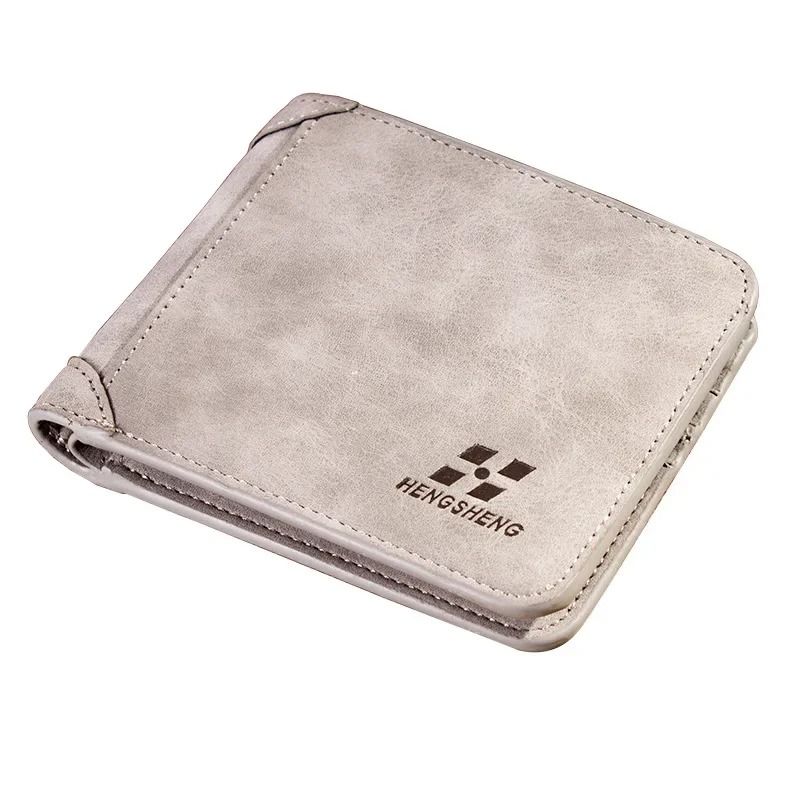 Mens Slim Cowhide Leather Wallet 9