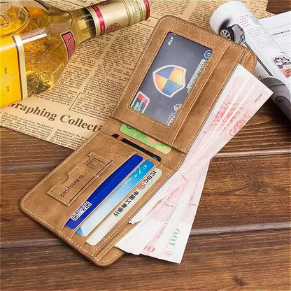 Mens Slim Cowhide Leather Wallet 3