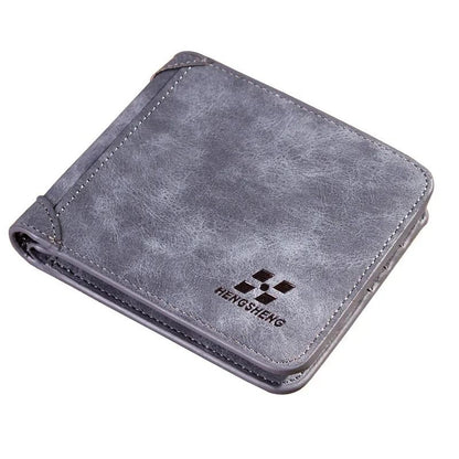 Mens Slim Cowhide Leather Wallet 7