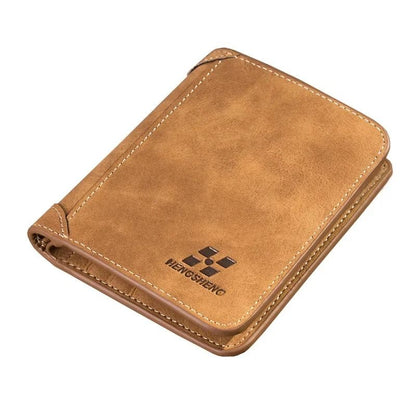 Mens Slim Cowhide Leather Wallet 13