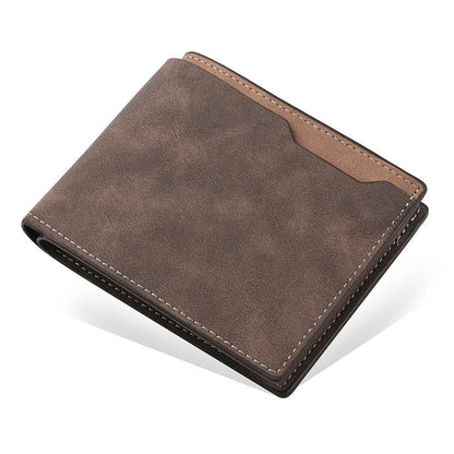 Mens Slim Cowhide Leather Wallet 18