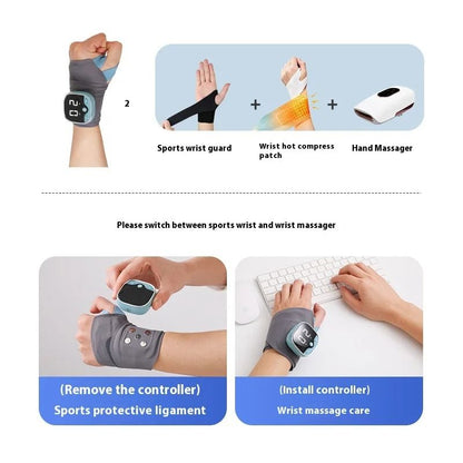 Electric Heating Wrist Massager With Hot Compress And Vibration Therapy For Carpal Tunnel Relief 3