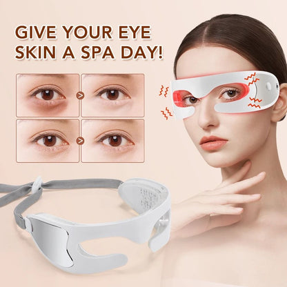 Vibration Eye Massager With LED Light Therapy For Dark Circles Fatigue And AntiAging Eye Care 4