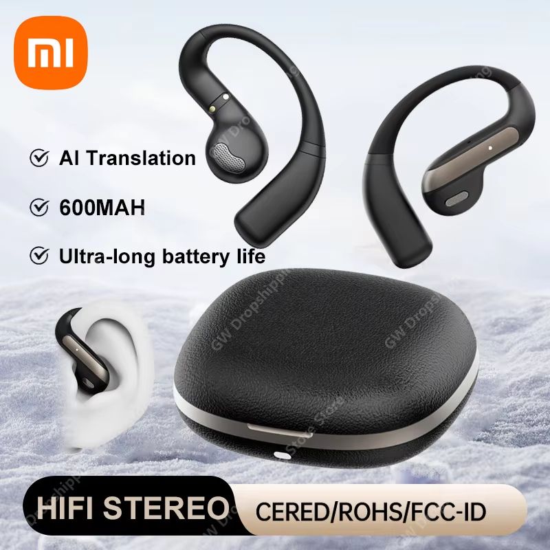 Xiaomi AI Smart Translation Bluetooth Headset – Noise Cancelling Wireless Earphones with Mic & Waterproof Design