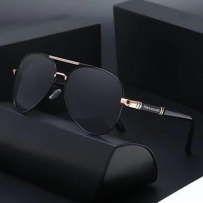Mens Metal Frame UV400 Polarized Sunglasses  Premium Driving  Fishing Shades 1
