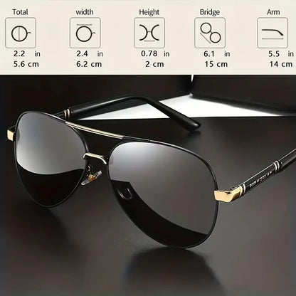 Mens Metal Frame UV400 Polarized Sunglasses  Premium Driving  Fishing Shades 2
