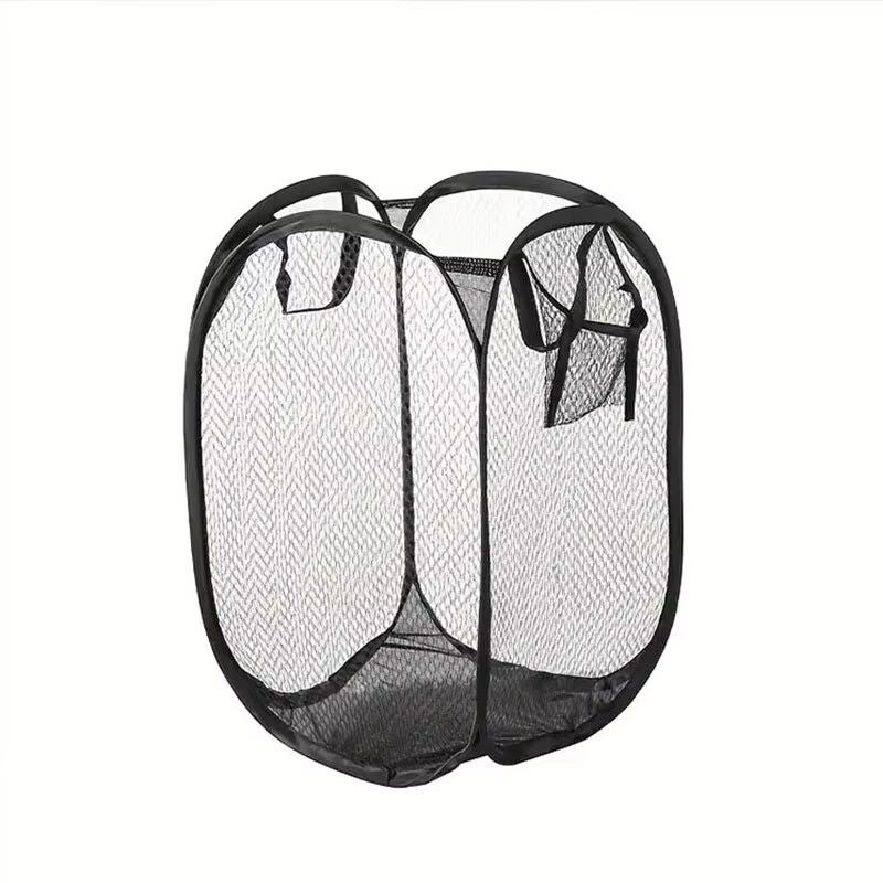 Foldable Mesh PopUp Laundry Basket  Large Capacity Dirty Clothes Organizer 4