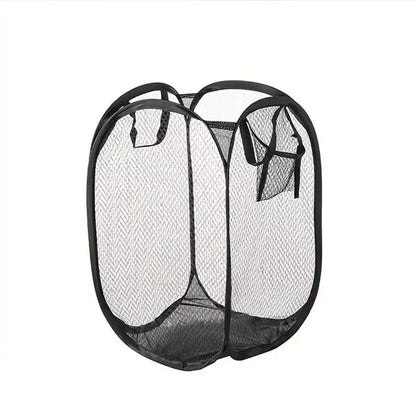 Foldable Mesh PopUp Laundry Basket  Large Capacity Dirty Clothes Organizer 4