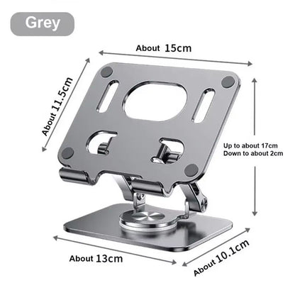 360 Adjustable Aluminum Tablet Stand  Foldable IPad Holder For Desk Compatible With IPad Pro Air Mi 9