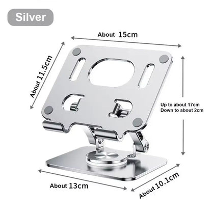 360 Adjustable Aluminum Tablet Stand  Foldable IPad Holder For Desk Compatible With IPad Pro Air Mi 8