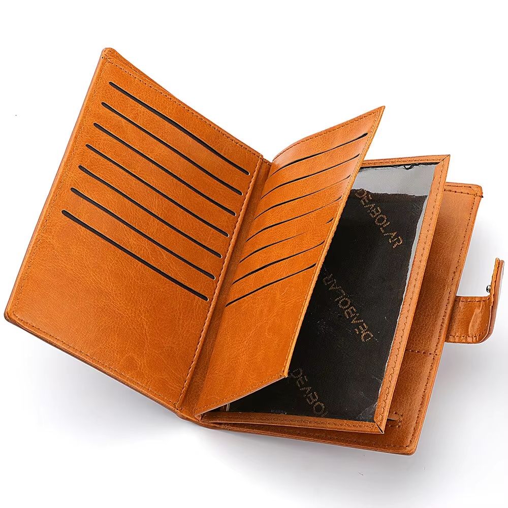 Mens Travel Passport Wallet  MultiFunction Organizer With Card Slots Coin Pocket  Secure Zipper Des 2