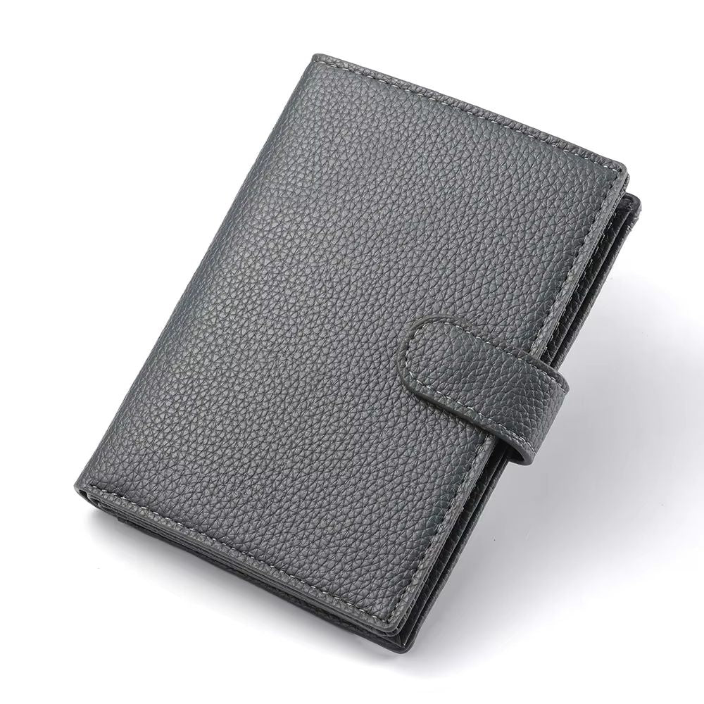 Mens Travel Passport Wallet  MultiFunction Organizer With Card Slots Coin Pocket  Secure Zipper Des 9