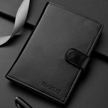 Mens Travel Passport Wallet  MultiFunction Organizer With Card Slots Coin Pocket  Secure Zipper Des 10