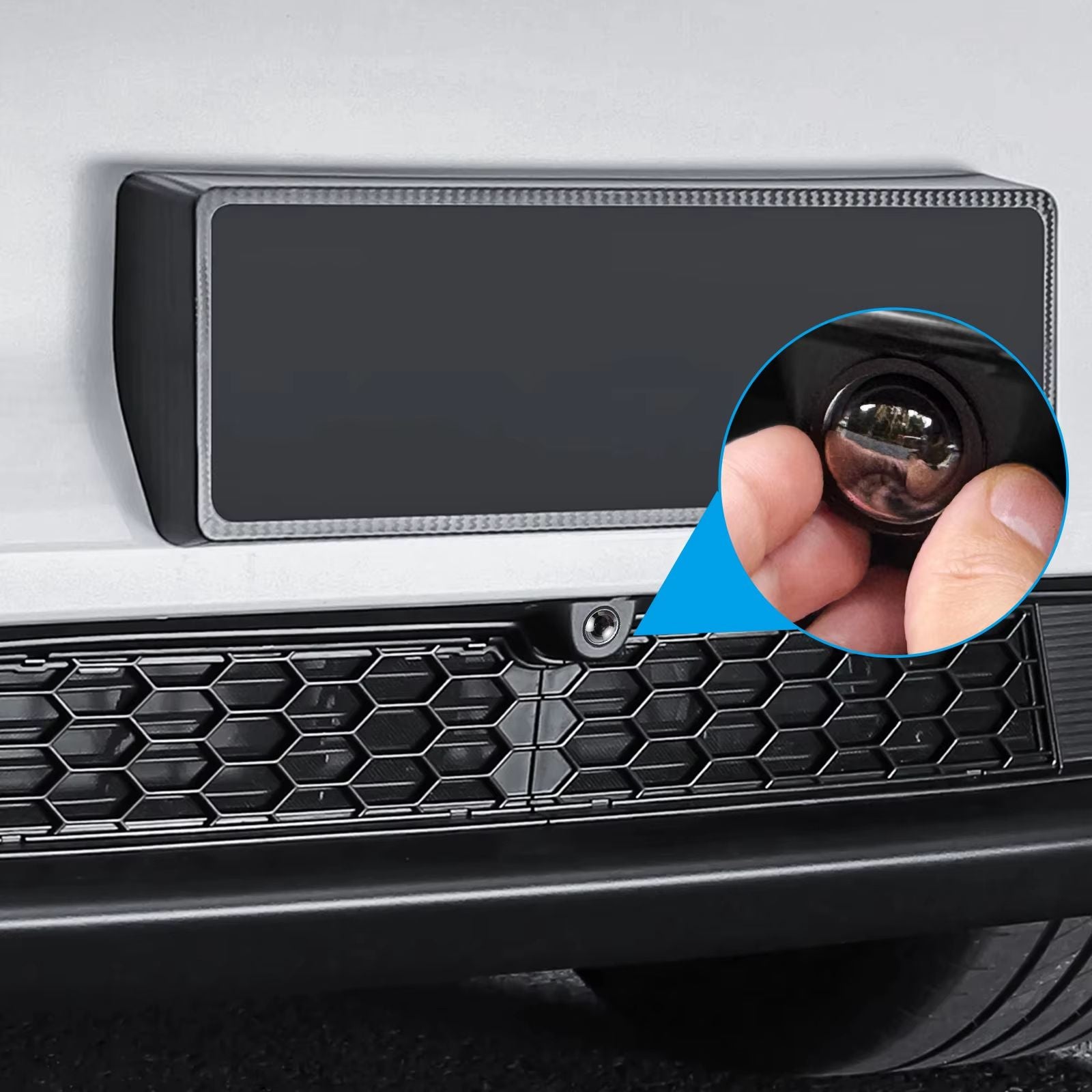 Premium Front Bumper Camera Lens Guard for Tesla Cybertruck 2025 / Model Y Juniper / Model S & 3 – Ultra-Clear PC Protec