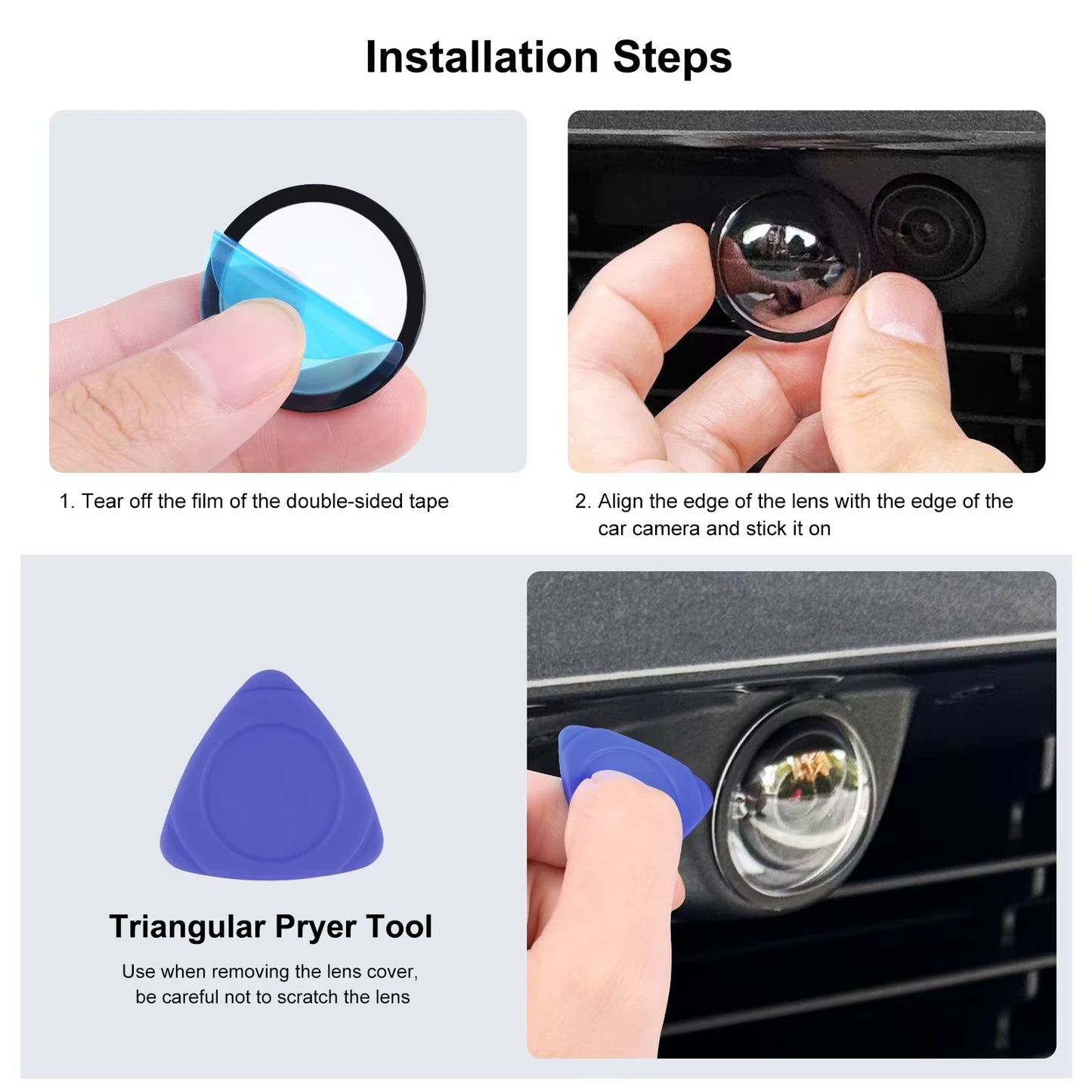 Premium Front Bumper Camera Lens Guard For Tesla Cybertruck 2025  Model Y Juniper  Model S  3  Ultr 5