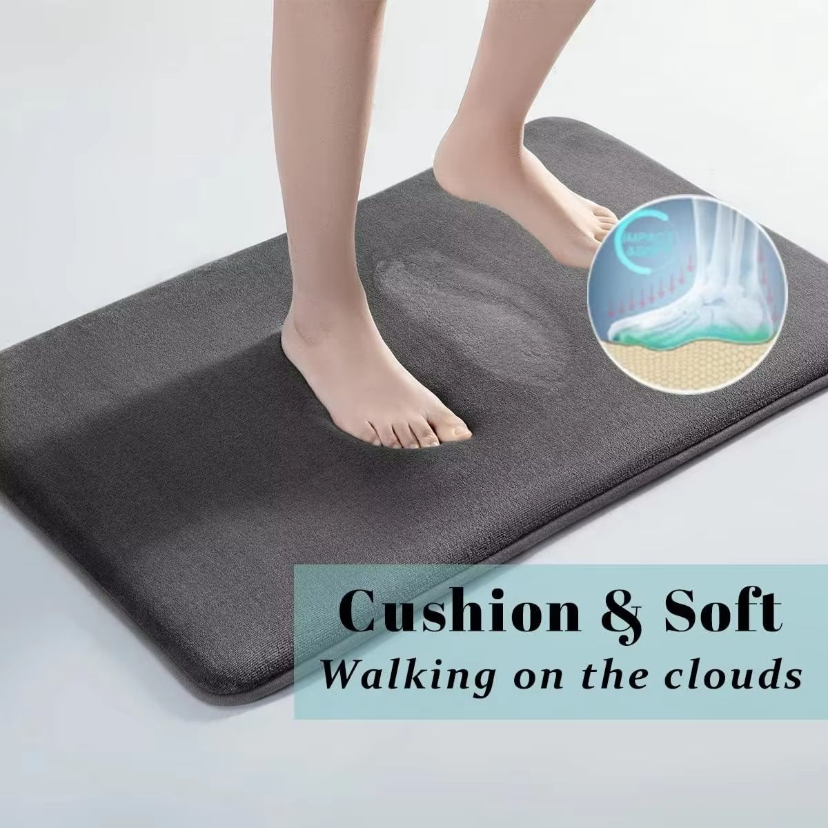 UltraAbsorbent NonSlip Bath Mat  Soft Coral Velvet Bathroom  Floor Mat For Quick Dry Comfort 1