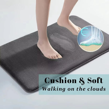 UltraAbsorbent NonSlip Bath Mat  Soft Coral Velvet Bathroom  Floor Mat For Quick Dry Comfort 1