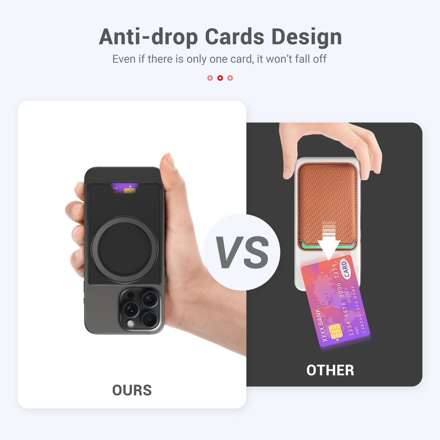 Magnetic Case Ultrathin iPhone, For MagSafe Wallet Card Holder, Magnet Slot Card Holder with Strong Adsorption
