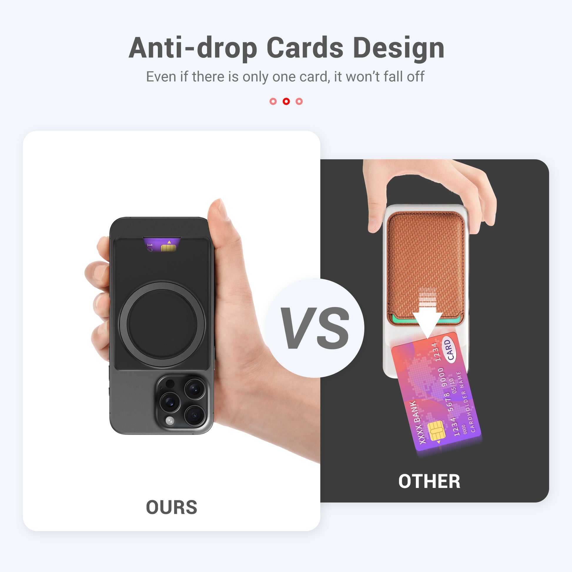 Magnetic Case Ultrathin iPhone, For MagSafe Wallet Card Holder, Magnet Slot Card Holder with Strong Adsorption