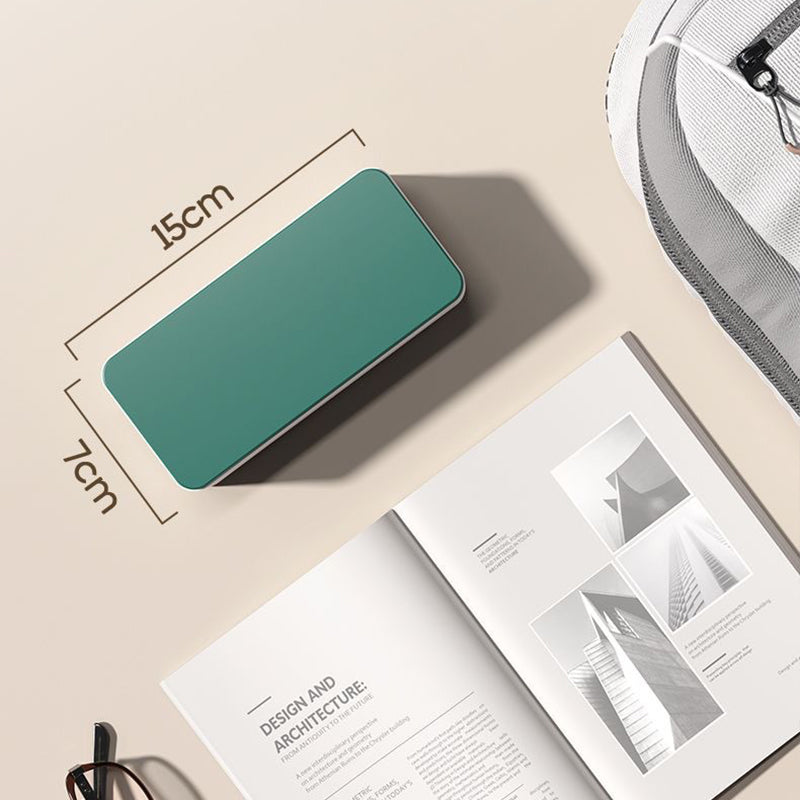 Energy Saving Rechargeable LED Reading Light, Portable Foldable Lamp With Clock
