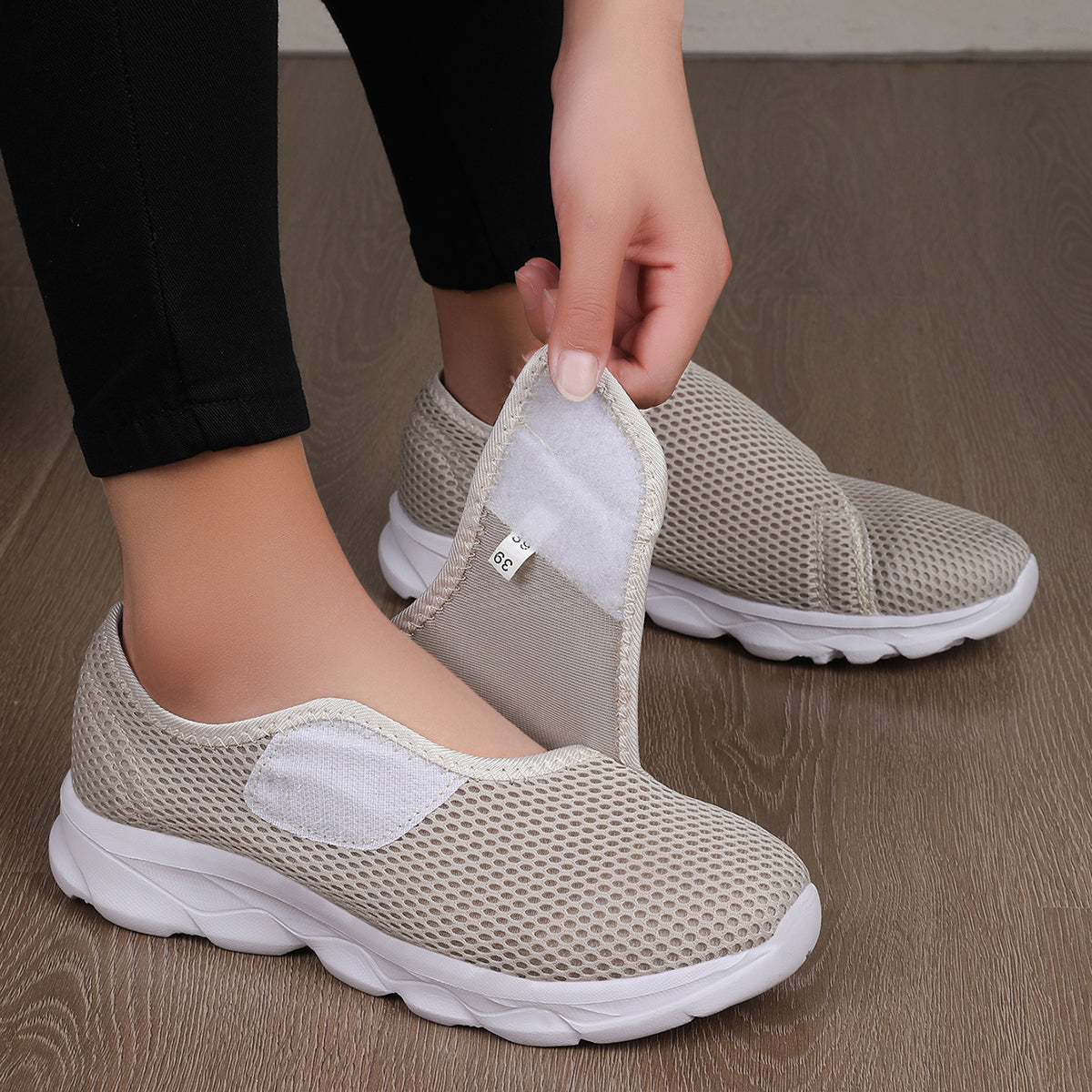 New Women Orthopedics Wide Feet Swollen Walking Casual Shoes Soft Comfortable Diabetic Shoes For Me 6