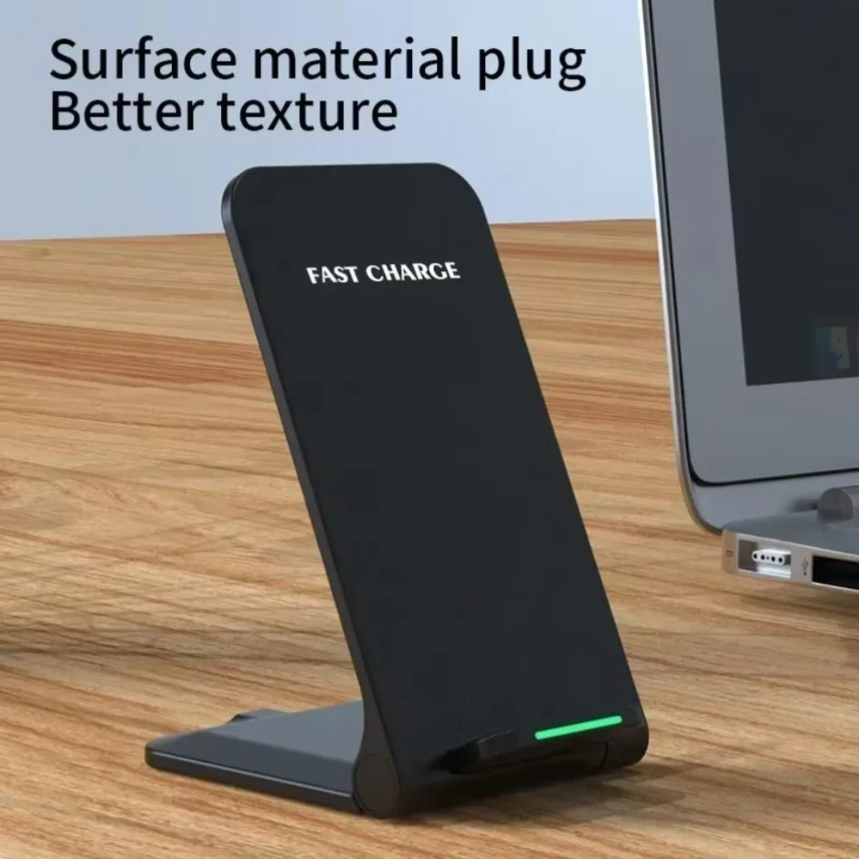Wireless Charger Foldable Fast Charging Station Desktop Stand For IPhone Samsung Xiaomi 2