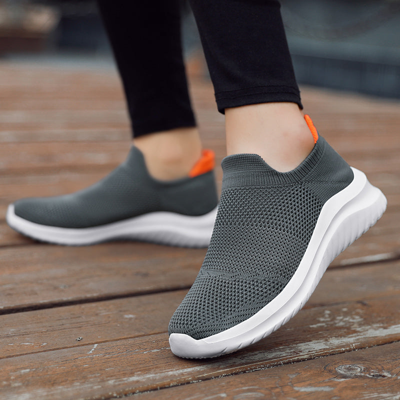 Lightweight Unisex Slip-On Sneakers, Soft Sole Running Shoes for Men & Women Casual Walking Loafers