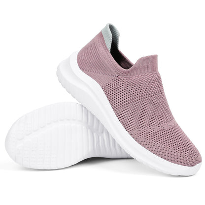 Lightweight Unisex SlipOn Sneakers Soft Sole Running Shoes For Men  Women Casual Walking Loafers 7
