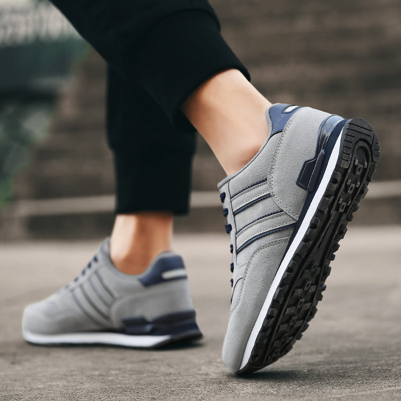 New High Quality Mens Leather Sneakers Breathable Casual Tenis Male Flat Shoes For Autumn  Daily Co 2