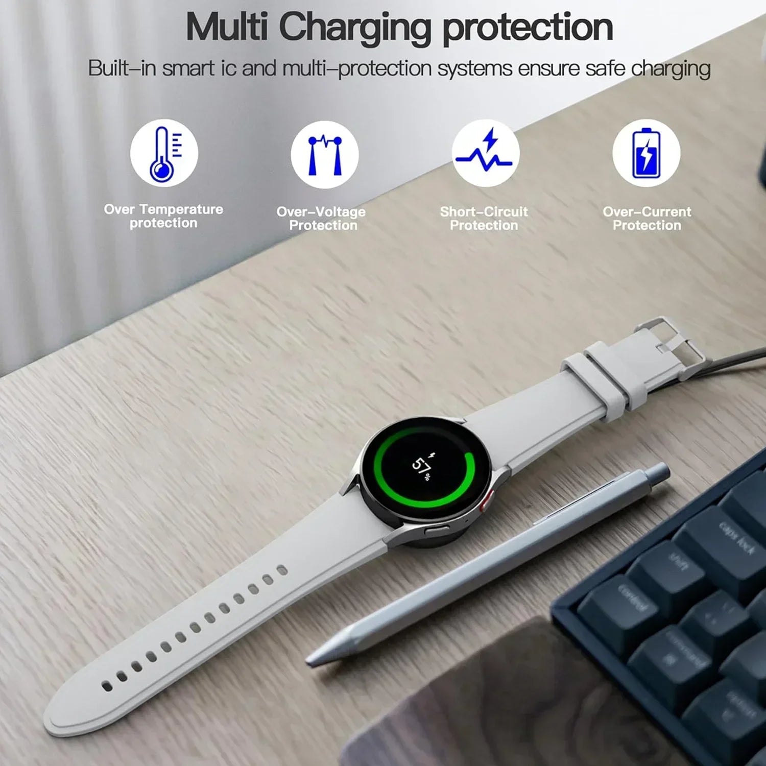 Portable USB Cable Fast Charging Dock Station Magnetic Watch Wireless Charger Samsung Galaxy Watch 2