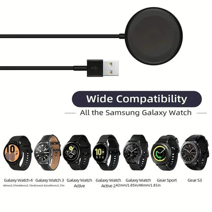 Portable USB Cable Fast Charging Dock Station Magnetic Watch Wireless Charger Samsung Galaxy Watch 4