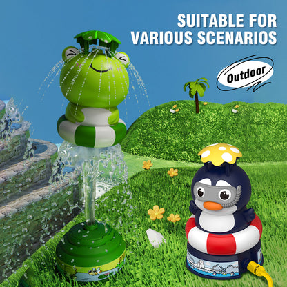 Flying Shooting Launcher Sprinkler, Rotating Spray Kids Water Toy, Outdoor Lawn Garden Splash Game, Fun Interaction