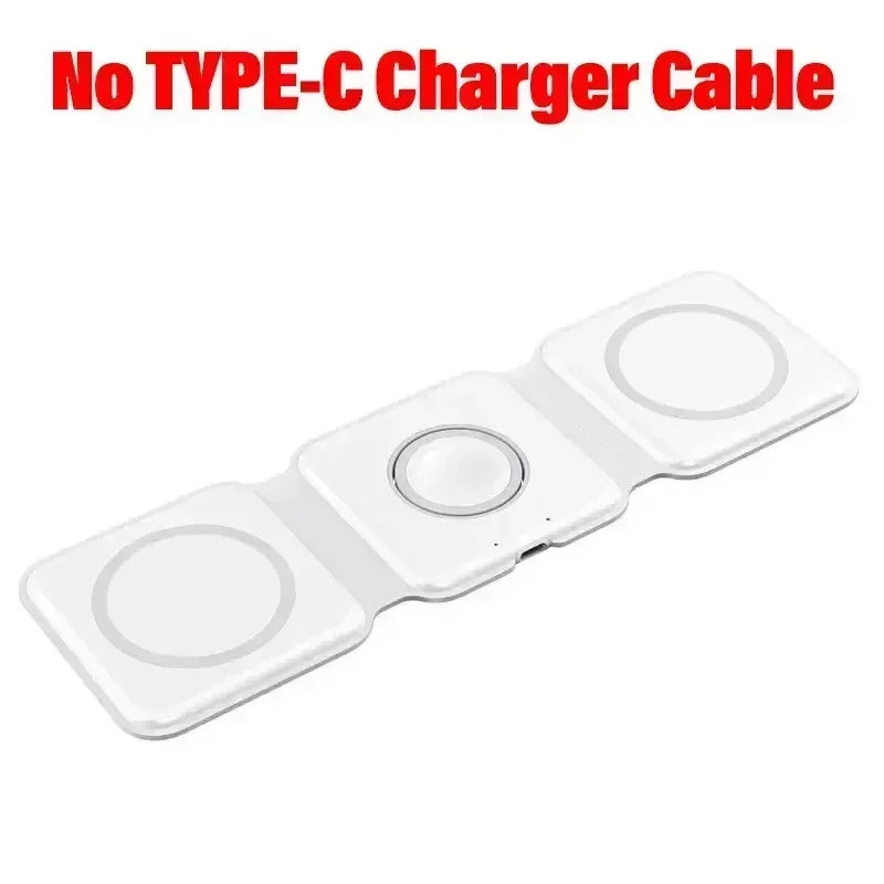 3 in 1 Phone Charge Dock for iPhone, Desktop Wireless Charger, Apple Watch, AirPods Pro Fast Charging