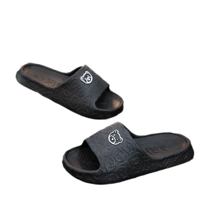 EVA Womens Slippers Cute Bear Decoration Lightweight NonSlip Flat Slippers For Bathroom  Home Use U 9