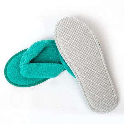 Soft Women Coral Fleece Slippers NonDisposable Solid Color Home Hospitality Slippers  Perfect Party 3