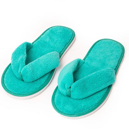 Soft Women Coral Fleece Slippers NonDisposable Solid Color Home Hospitality Slippers  Perfect Party 2
