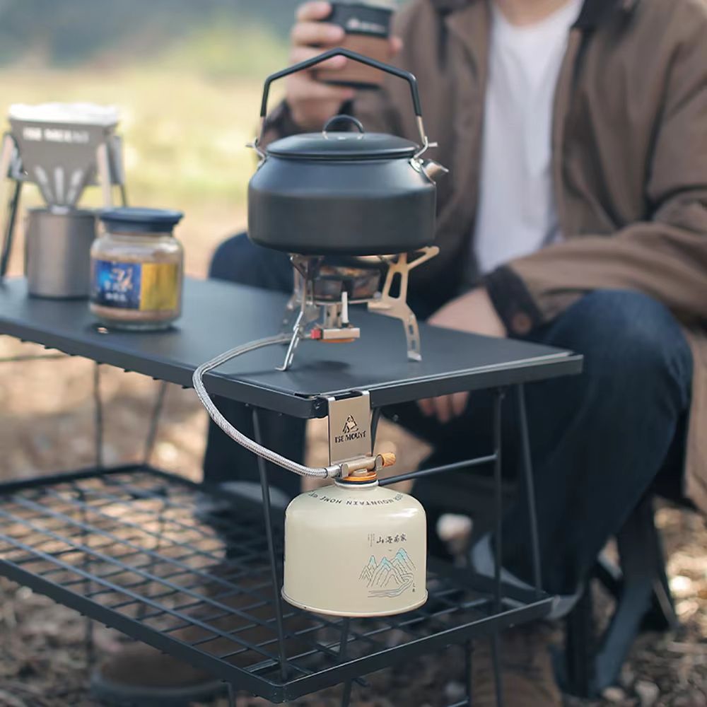 Outdoor Butane Gas Canister Hanging Hook  Durable Metal Fuel Tank Hanger Clip For Camping Hiking  T 4