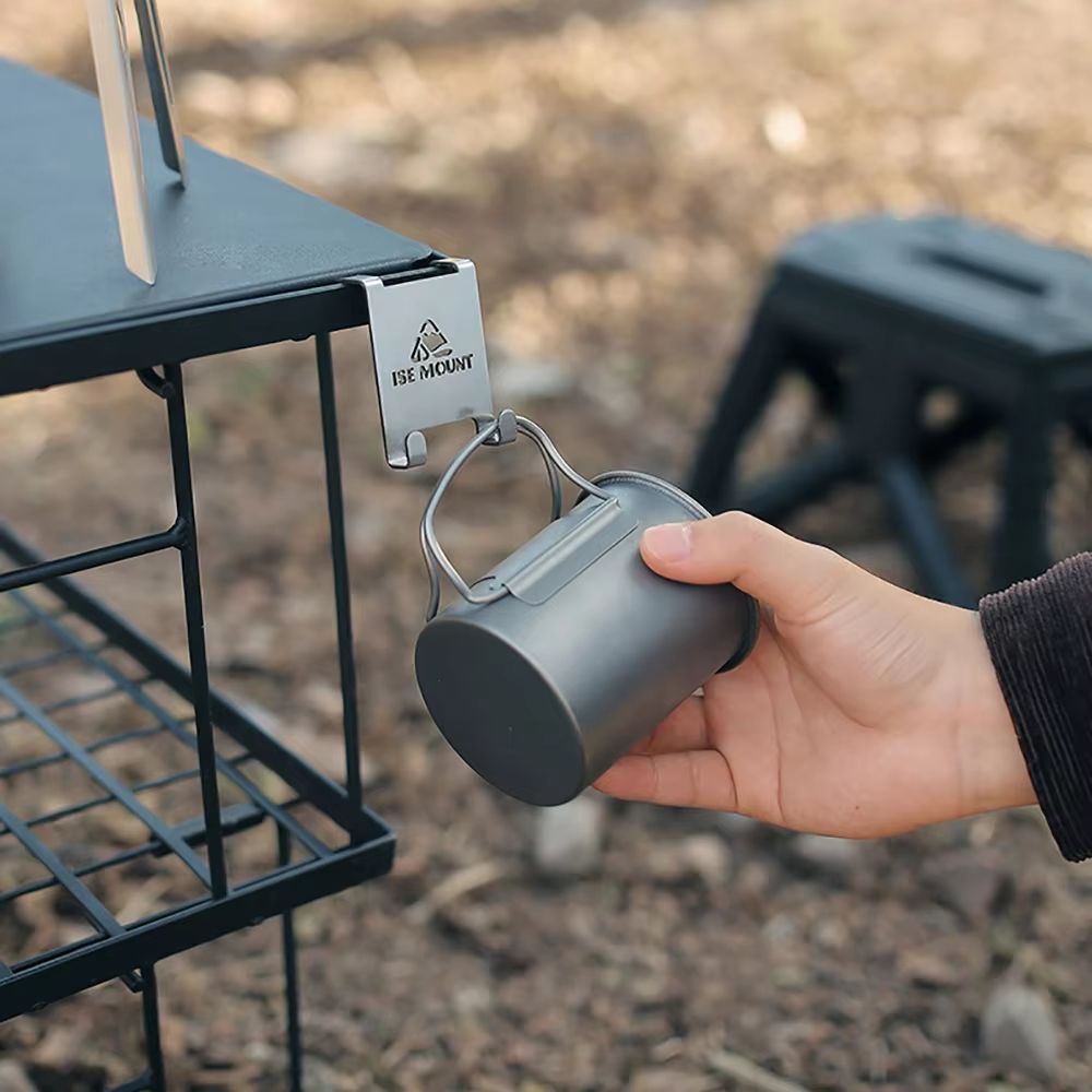Outdoor Butane Gas Canister Hanging Hook  Durable Metal Fuel Tank Hanger Clip For Camping Hiking  T 5