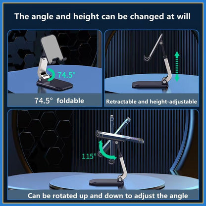 Foldable ABS Adjustable Phone  Tablet Stand  Portable Desk Holder For Smartphones And IPads 2