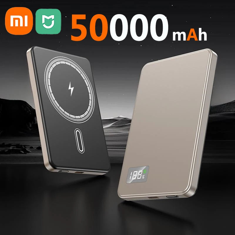 Portable Magnetic Wireless Power Bank Xiaomi PD Fast Charging External Battery For Magsafe IPhone S 5