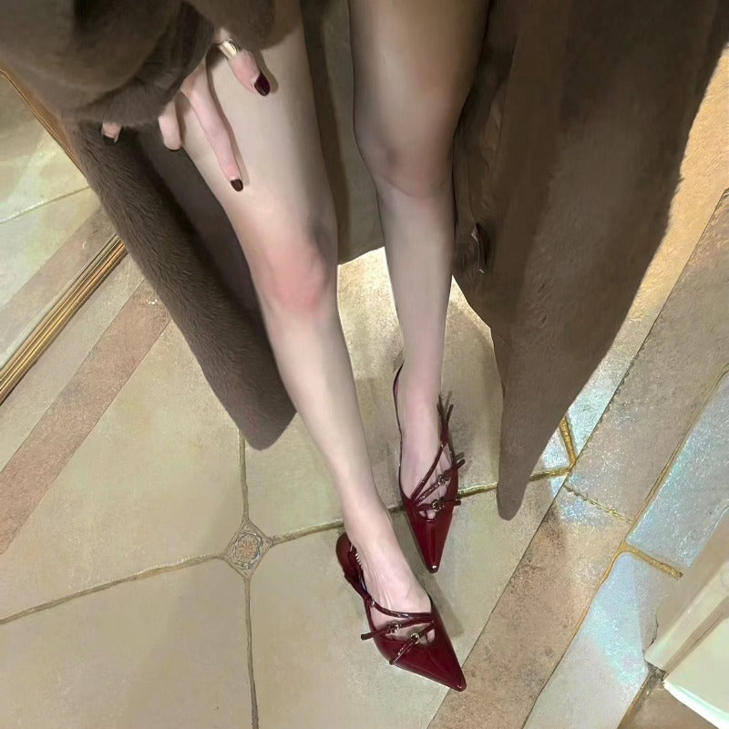 Stylish Summer Sexy High Heels for Women, Pointed Toe Dress Sandals, Fashion Party & Outdoor Walking Pumps