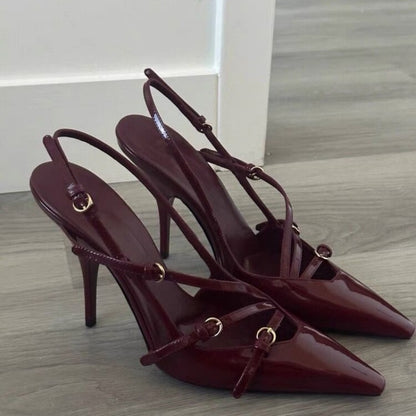 Stylish Summer Sexy High Heels for Women, Pointed Toe Dress Sandals, Fashion Party & Outdoor Walking Pumps