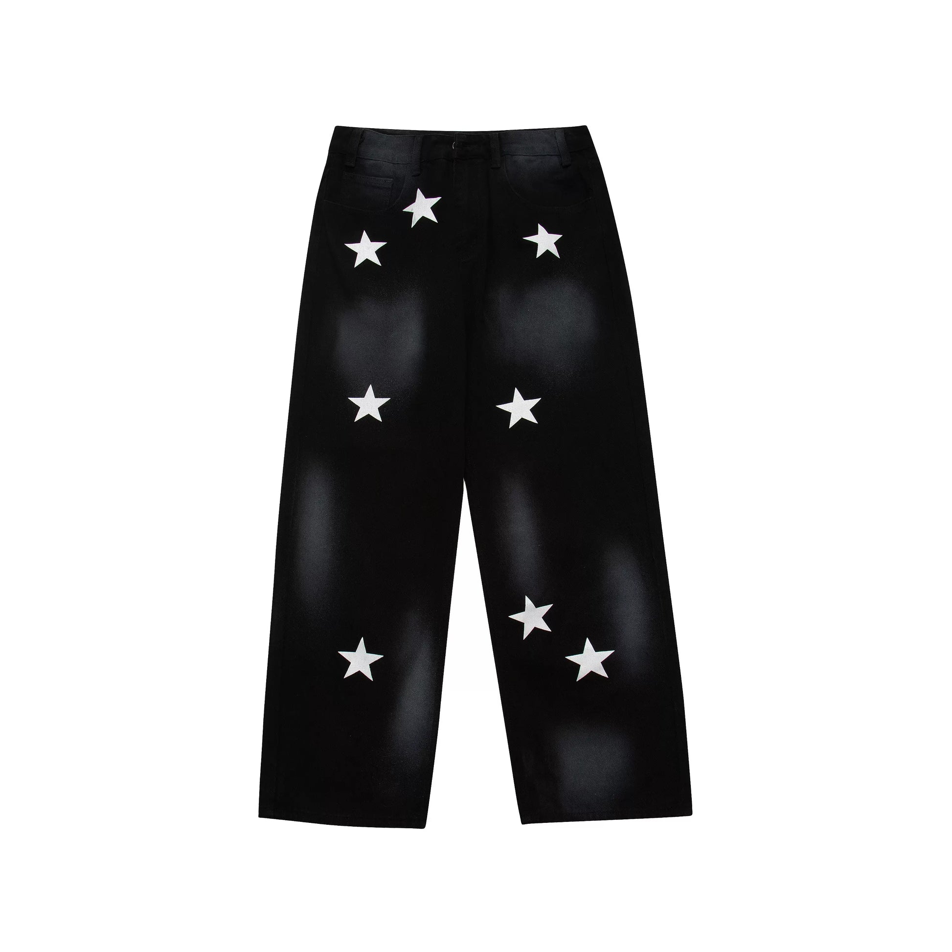 Women's Y2K Wide Leg Jeans, High Waisted Baggy Vintage Chic, Harajuku Streetwear, Unisex Casual All-Match Denim