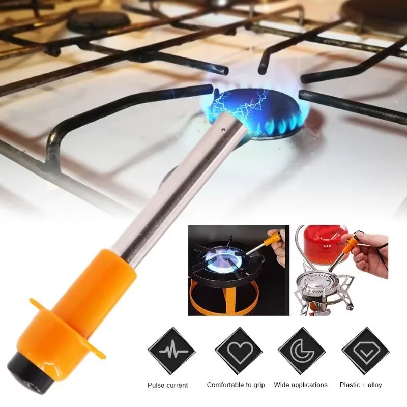 Mini Electric Piezo Igniter  Portable Stainless Steel Camping  Kitchen Lighter For BBQ Stove And Ou 2